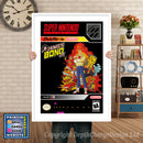 James Bond Jr Super Nintendo GAME INSPIRED THEME Retro Gaming Poster A4 A3 A2 Or A1