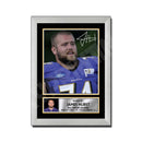 James Hurst 1 Limited Edition Football Signed Print - American Footballer