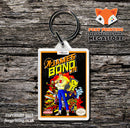 Jackie Chans Action Kung Fu Retro NES Game Cover Art Gaming Keyring