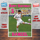 James Rodriguez Football Theme Inspired Kids Inspired Adult Personalised Sports Birthday Card (SA)