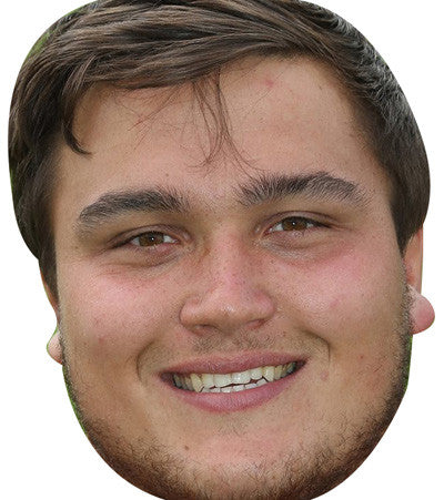 Jamie George Rugby 2018 Celebrity Face Mask Fancy Dress Cardboard Costume Mask