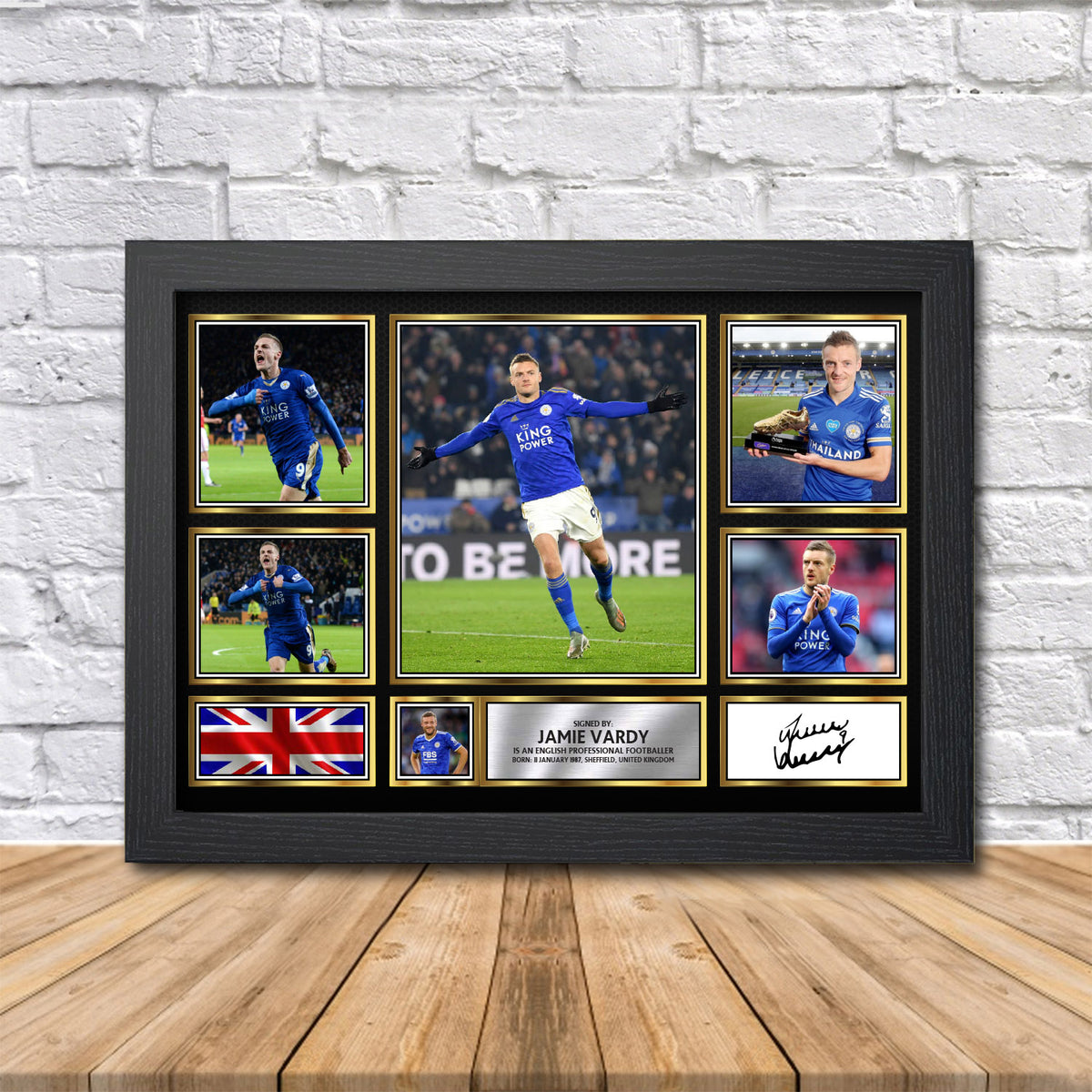 Jamie Vardy Printed Signature Print