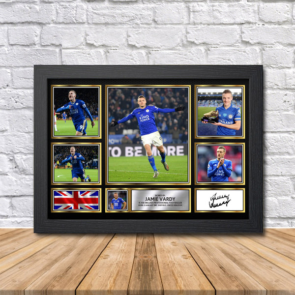 Jamie Vardy Printed Signature Print