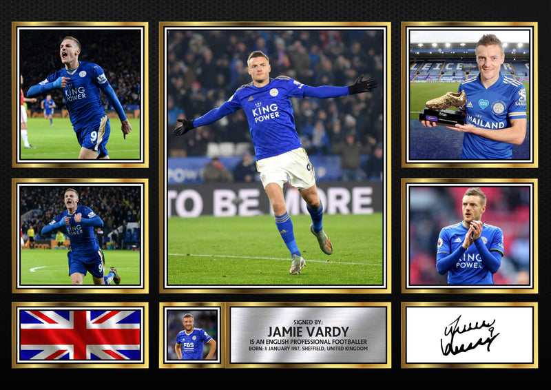 Jamie Vardy Limited Edition Signed Print