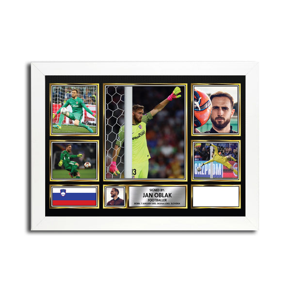 Jan Oblak MC1609 Printed Signature Football Poster