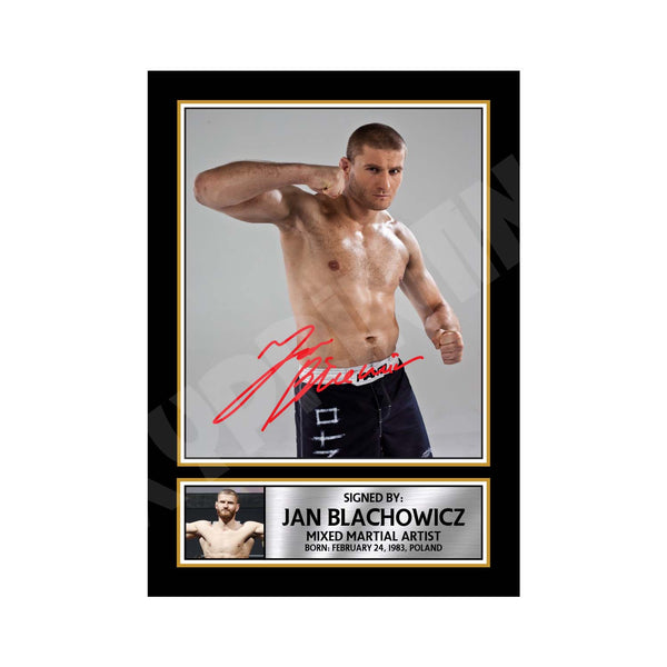 Jan Blachowicz MMA Wrestler Printed Signature Print – MMA Wrestling