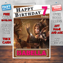 Personalised Jandice Barov Inspired Style Game Kids Inspired Birthday Card (SA)