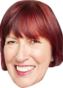 Janet Street Porter TV STAR Celebrity Face Mask Fancy Dress Cardboard Costume Mask