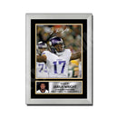 Jarius Wright 1 Limited Edition Football Signed Print - American Footballer