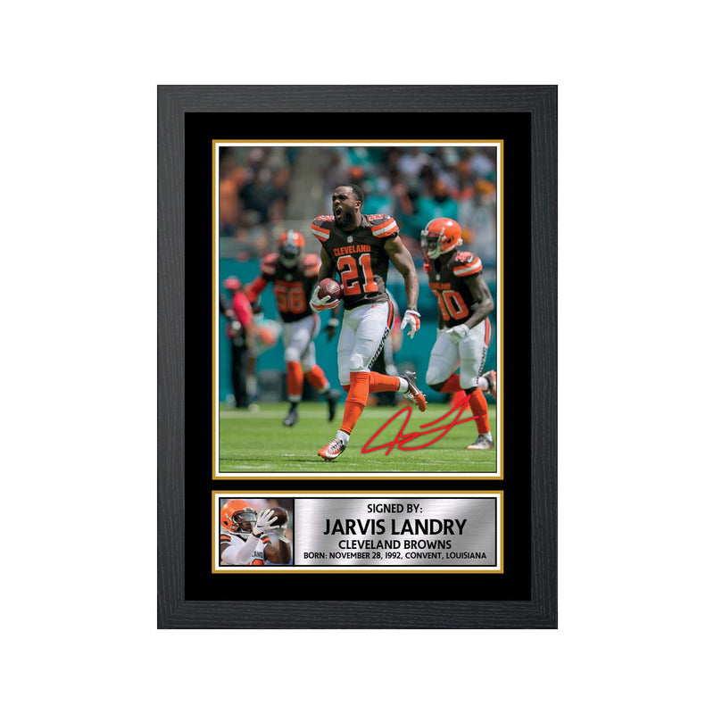 Jarvis Landry 2 Limited Edition Football Signed Print - American Footballer