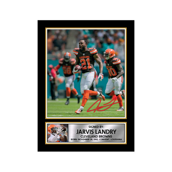 Jarvis Landry 2 American Football Printed Signature Print