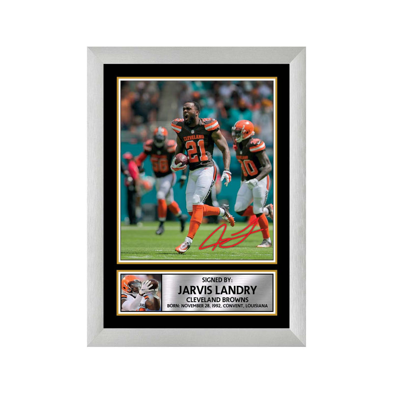 Jarvis Landry 2 Limited Edition Football Signed Print - American Footballer