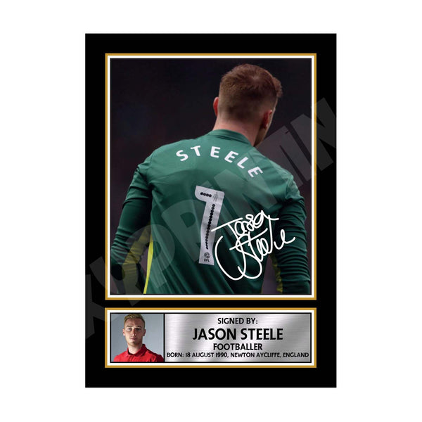 Jason Steele 2 Football Player Printed Signature Print