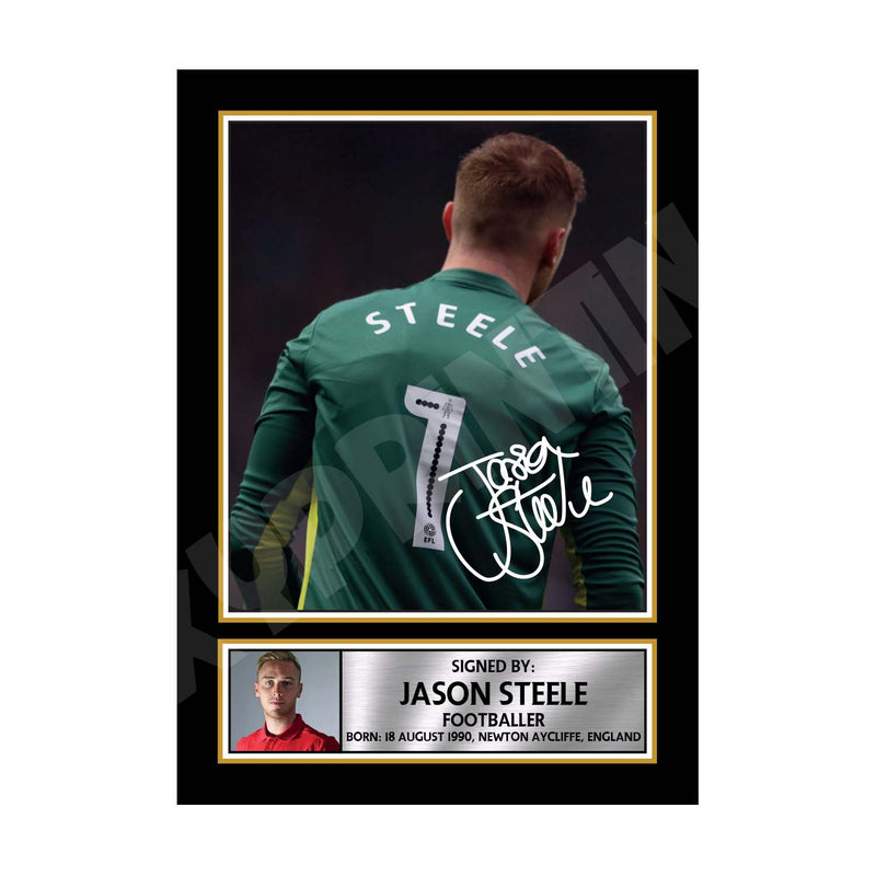 Jason Steele 2 Limited Edition Football Player Signed Print - Football