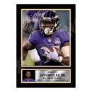 Javorius Allen 1 Limited Edition Football Signed Print - American Footballer