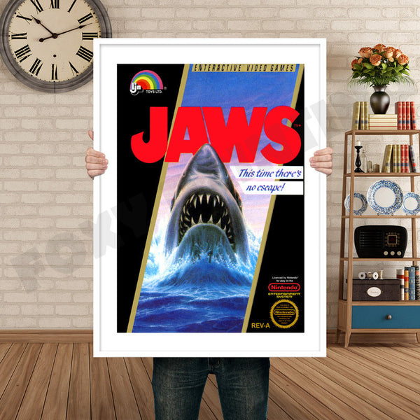 Jaws Retro Game Inspired Theme Nintendo NES Gaming