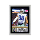 Jeff Heath 2 Limited Edition Football Signed Print - American Footballer
