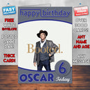 Jeff Bridges Kingsman The Golden Circle Theme Style Personalised Kids Inspired Movie Birthday Card (SA)