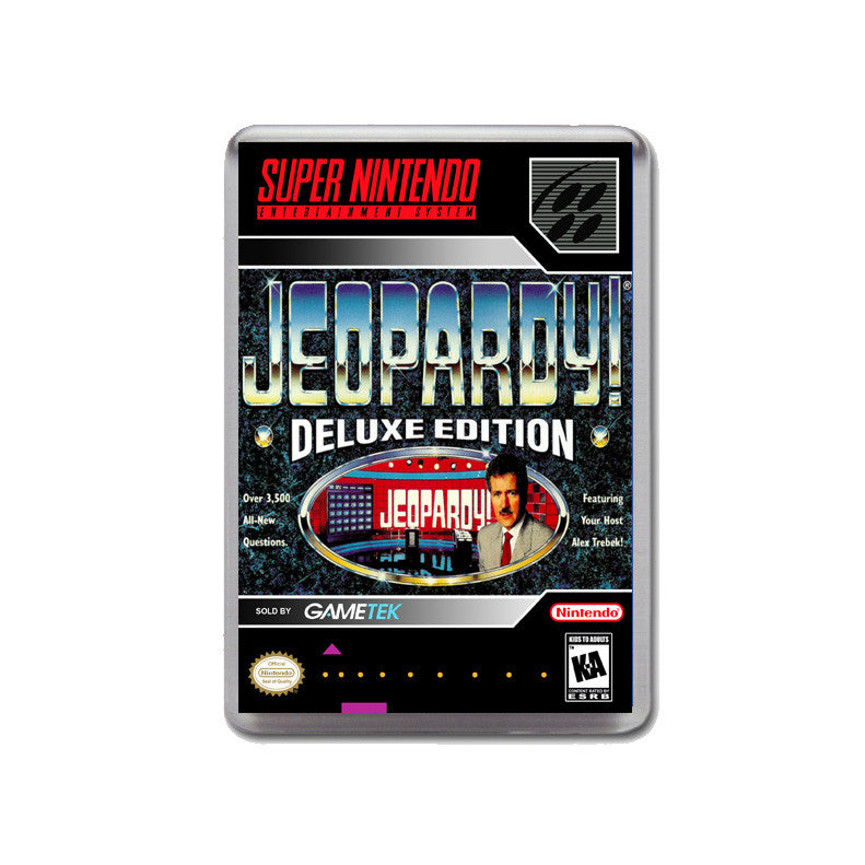 Jeopardy Deluxe Edition - SNES Inspired Game Retro Gaming Magnet