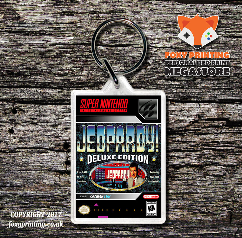 Jeopardy Deluxe Edition Game Inspired Retro Gaming Keyring