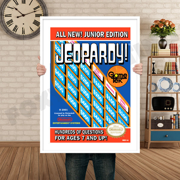Jeopardy Jr Retro Game Inspired Theme Nintendo NES Gaming