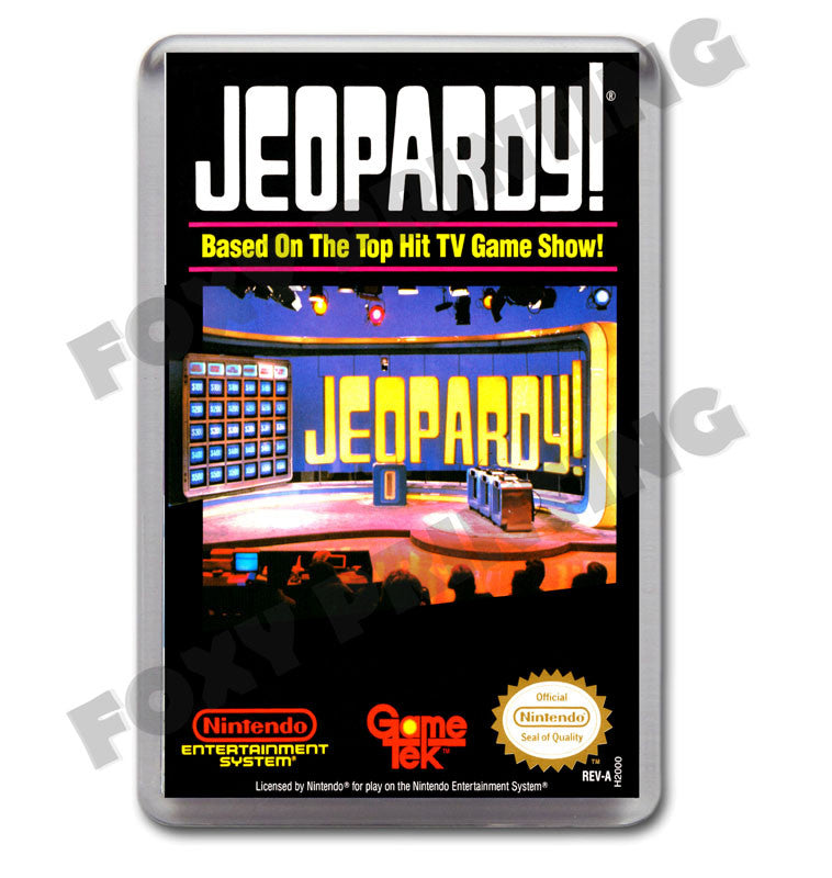 Jeopardy Retro Nintendo NES Game Inspired Fridge Magnet 314