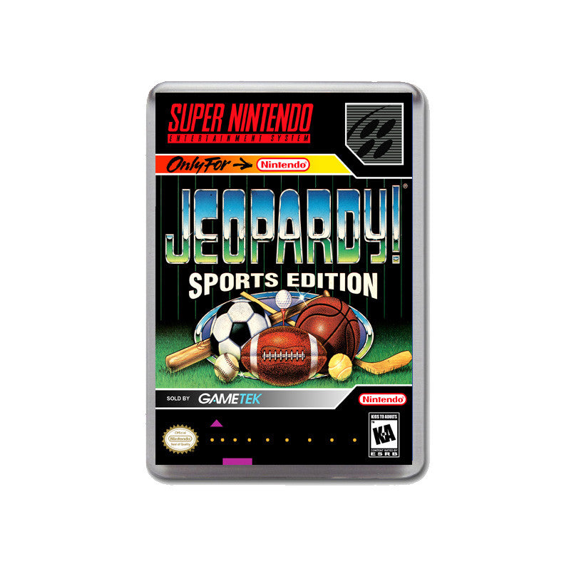 Jeopardy Sports Edition - SNES Inspired Game Retro Gaming Magnet