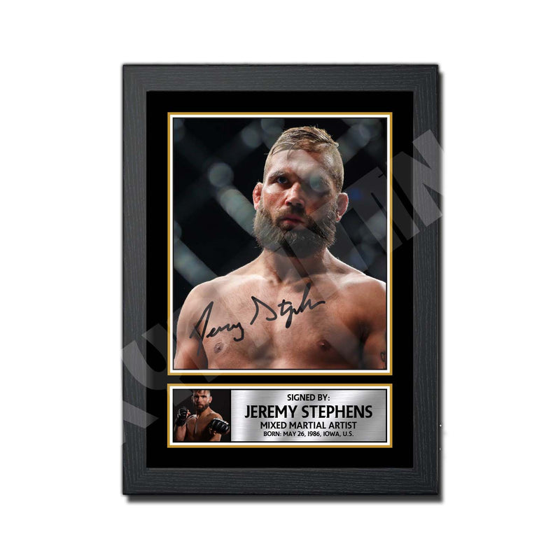 Jeremy Stephens 2 Limited Edition MMA Wrestler Signed Print - MMA Wrestling