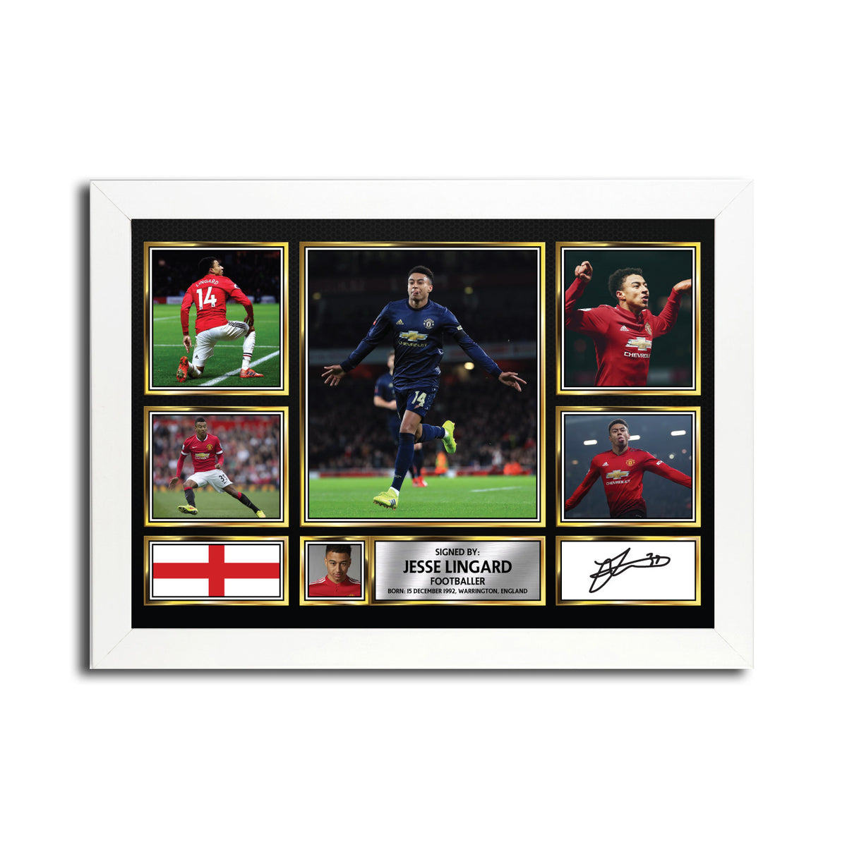 Jesse Lingard MC1612 Printed Signature Football Poster