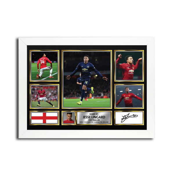 Jesse Lingard MC1612 Printed Signature Football Poster