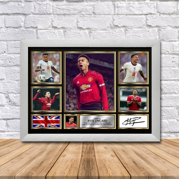 Jesse Lingard Printed Signature Print