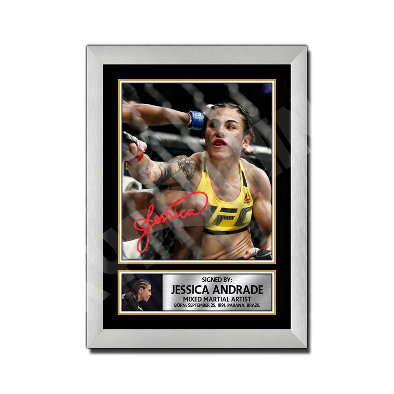 Jessica Andrade 2 Limited Edition MMA Wrestler Signed Print - MMA Wrestling