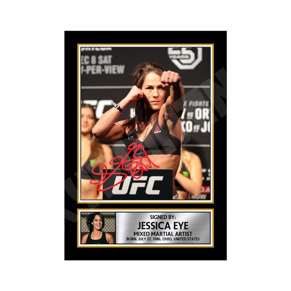 Jessica Eye MMA Wrestler Printed Signature Print – MMA Wrestling