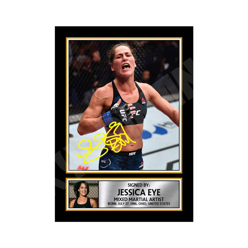 Jessica Eye 2 Limited Edition MMA Wrestler Signed Print - MMA Wrestling