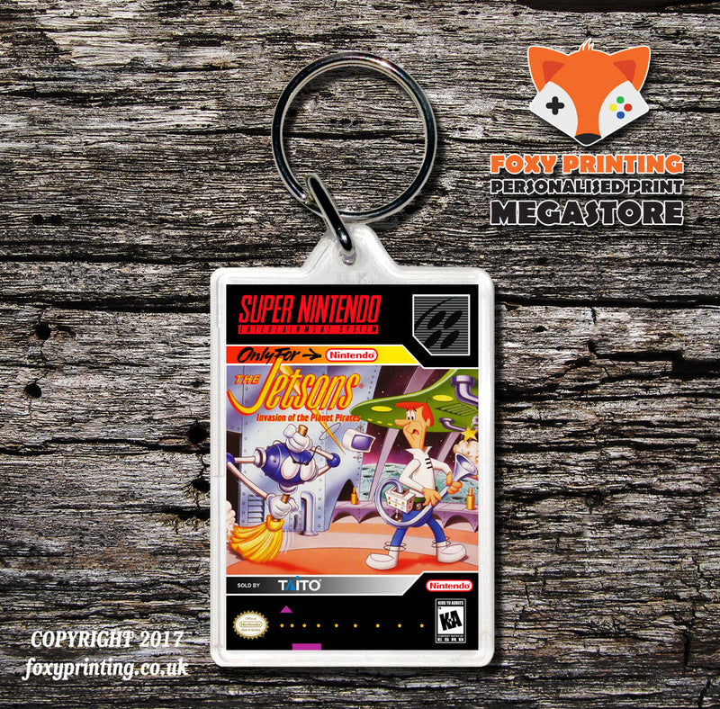 Jetsons Invasion Of The Planet Pirates (1) Game Inspired Retro Gaming Keyring