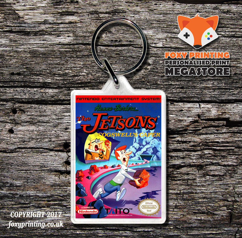 Jeopardy25thanniversary Retro NES Game Cover Art Gaming Keyring