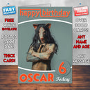 Jigsaw 2017 Theme Style Personalised Kids Inspired Movie Birthday Card (SA)