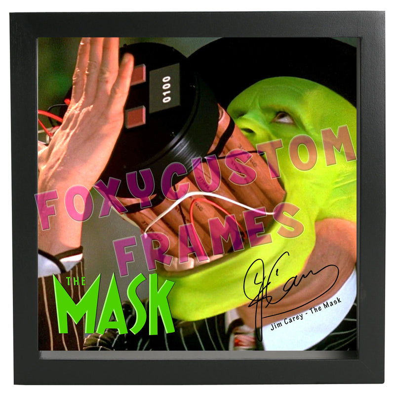 The Mask Signed Lego Display Case - Minifigure Display Background and Frames