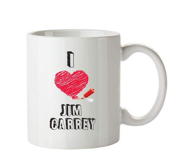 I Love Jim Carrey Celebrity Mug Office Mug – printed mug product image 1