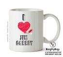 I Love Jim Carrey Celebrity Mug Office Mug