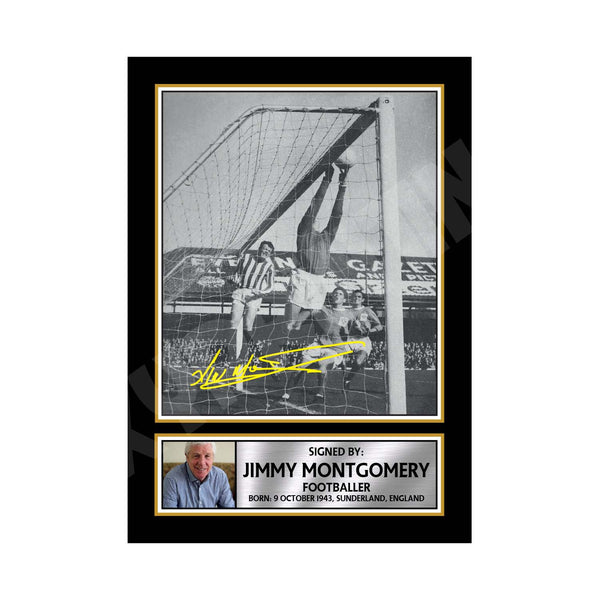 Jim Montgomery 2 Football Player Printed Signature Print