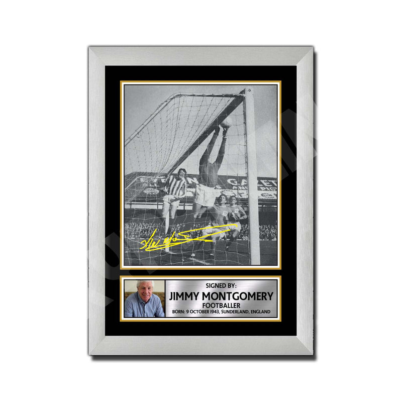 Jim Montgomery 2 Limited Edition Football Player Signed Print - Football