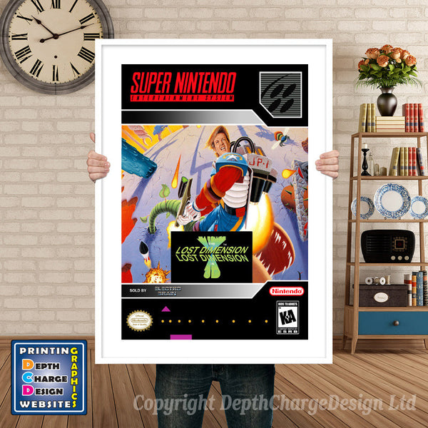 Jim Power in the Lost Dimension Super Nintendo Game Inspired Theme Retro Gaming