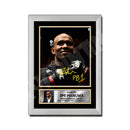 Jimi Manuwa Limited Edition MMA Wrestler Signed Print - MMA Wrestling