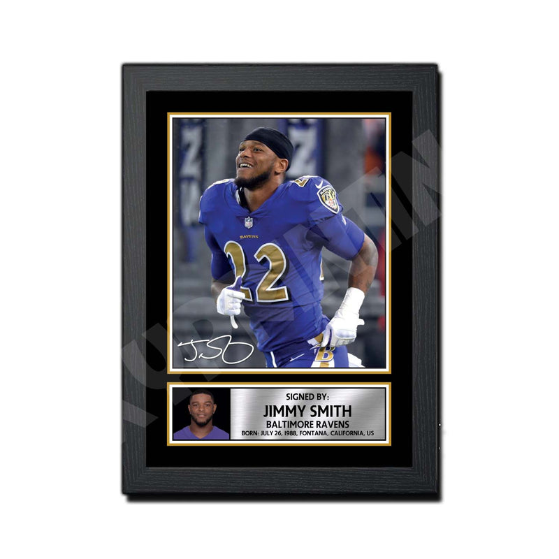Jimmy Smith 1 Limited Edition Football Signed Print - American Footballer