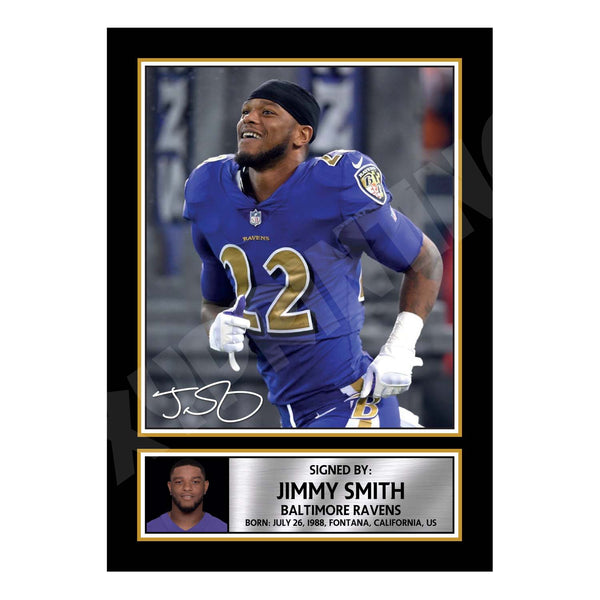 Jimmy Smith 1 American Football Printed Signature Print
