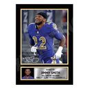 Jimmy Smith 1 Limited Edition Football Signed Print - American Footballer