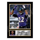 Jimmy Smith 2 Limited Edition Football Signed Print - American Footballer