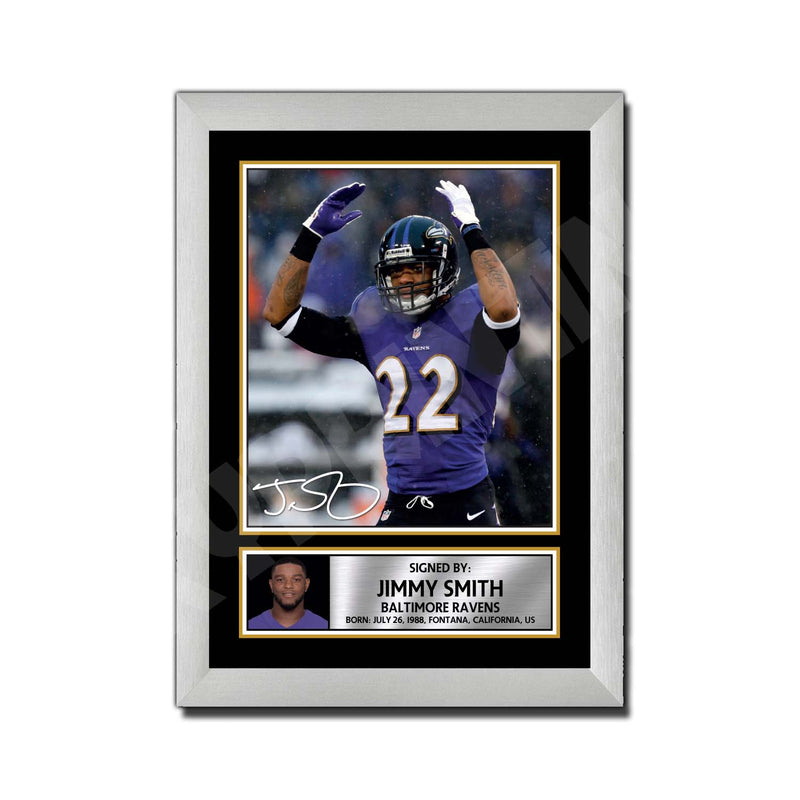 Jimmy Smith 2 Limited Edition Football Signed Print - American Footballer