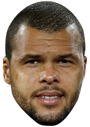 JO WILFRIED TSONGA MASK JB - Tennis Fancy Dress Cardboard Celebrity Party Face Mask